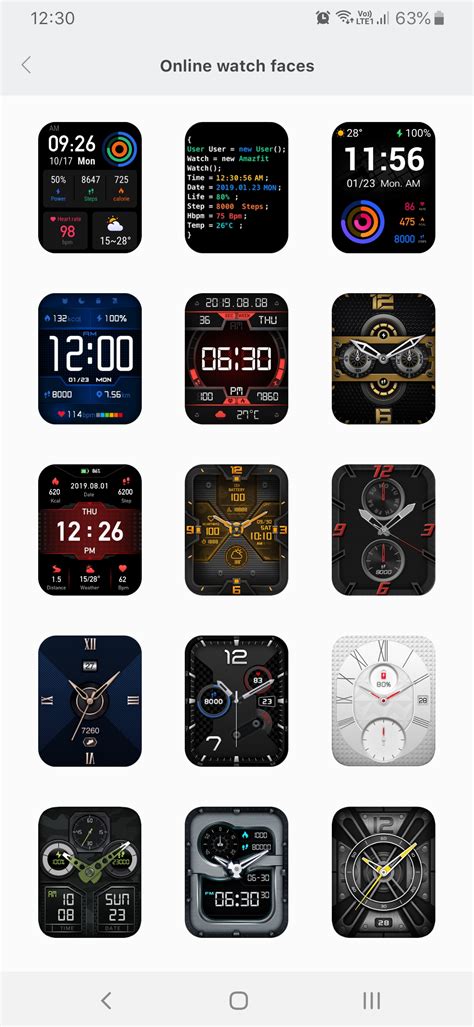 watch faces amazfit download